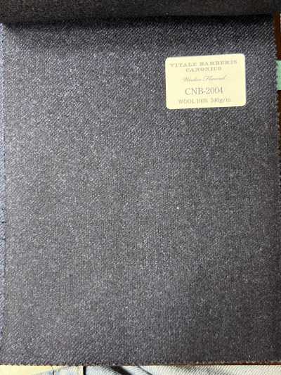 CNB2004 CANONICO فلانيل صوف كلاسيكي سادة كحلي