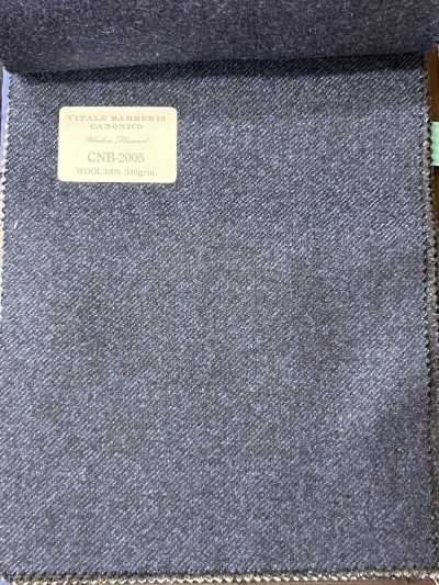 CNB2005 CANONICO فلانيل صوفي قياسي أزرق سادة