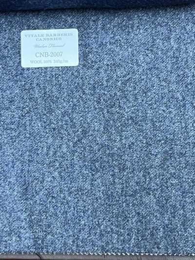 CNB2007 CANONICO فلانيل صوفي قياسي سادة أزرق رمادي