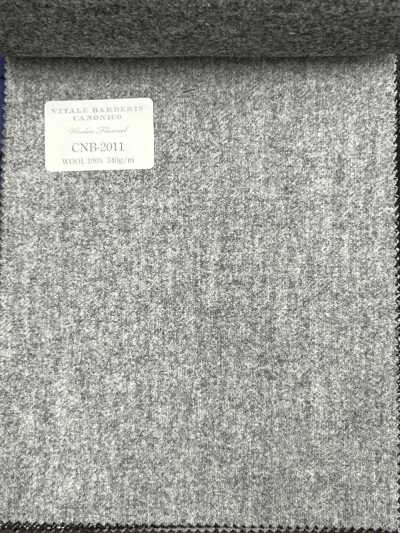 CNB2011 CANONICO فلانيل صوفي قياسي، رمادي فاتح، سادة