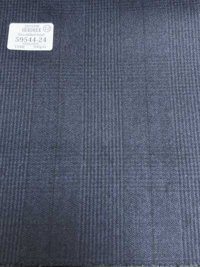 59544-24 26AW HERDREX [صوف Siro-milled] كحلي بنقشة Glen Check