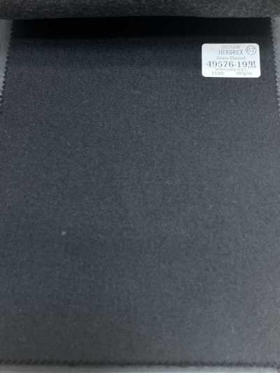 49576-19 26AW HERDREX [Grace Flannel] Grace Flannel أسود سادة