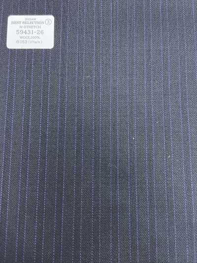 59431-26 26AW BEST SELECTION [N-STRETCH] N-Stretch أزرق كحلي × Stripe ظل بنفسجي