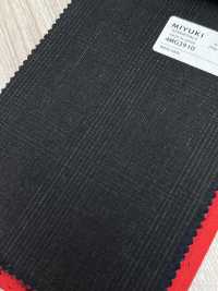 4MG3910 25AW MARUNOUCHI مربعات غلين بني داكن[قماش] Miyuki Woolen Mills صور إضافية
