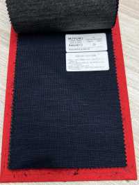 8MG4013 25AW LOOP LABO (Loop Labo) نقشة منسوجة أزرق كحلي[قماش] Miyuki Woolen Mills صور إضافية