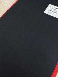 5MK0160 MIYUKI EVER WOOL مخطط أزرق كحلي داكن[قماش] Miyuki Woolen Mills صور إضافية