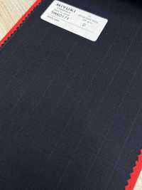 5MK0171 MIYUKI EVER WOOL كحلي مخطط[قماش] Miyuki Woolen Mills صور إضافية