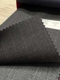 5MK0182 MIYUKI EVER WOOL مخطط رمادي فحمي[قماش] Miyuki Woolen Mills صور إضافية