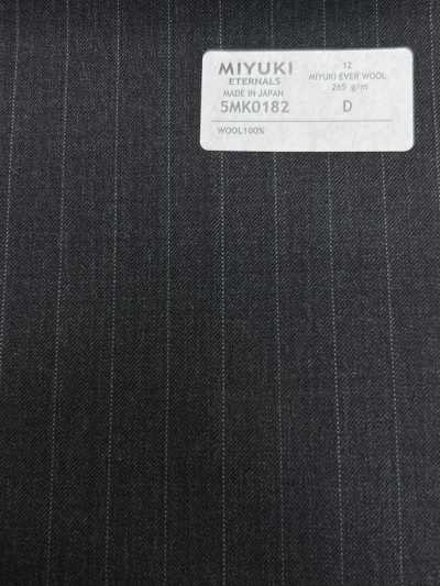 5MK0182 MIYUKI EVER WOOL مخطط رمادي فحمي