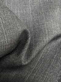 5MK0193 MIYUKI EVER WOOL مخطط رمادي[قماش] Miyuki Woolen Mills صور إضافية