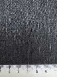 5MK0193 MIYUKI EVER WOOL مخطط رمادي[قماش] Miyuki Woolen Mills صور إضافية