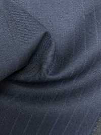 5MK0215 MIYUKI EVER WOOL مخطط بخطوط ظل كحلي[قماش] Miyuki Woolen Mills صور إضافية