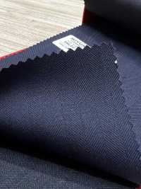 5ML0273 MIYUKI EVER WOOL (Miyuki Ever Wool) أزرق كحلي بنمط عظم السمك[قماش] Miyuki Woolen Mills صور إضافية