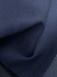 5ML0273 MIYUKI EVER WOOL (Miyuki Ever Wool) أزرق كحلي بنمط عظم السمك[قماش] Miyuki Woolen Mills صور إضافية