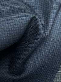 5ML0391 MIYUKI EVER WOOL نمط قدم الديك أزرق كحلي[قماش] Miyuki Woolen Mills صور إضافية