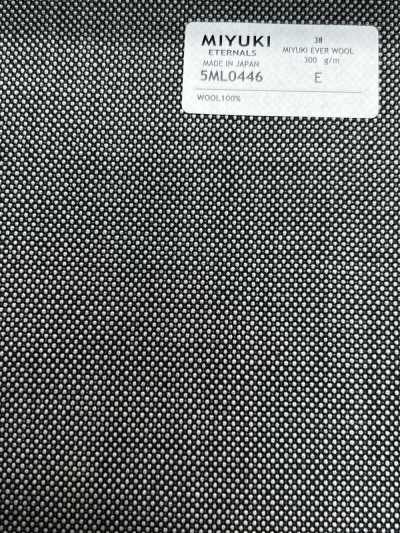 5ML0446 MIYUKI EVER WOOL رمادي بنقشة عين الطائر