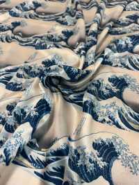 TPS3001 بطانة مطبوعة Katsushika Hokusai بنمط متكرر صور إضافية