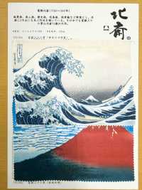 TPS3001 بطانة مطبوعة Katsushika Hokusai بنمط متكرر صور إضافية