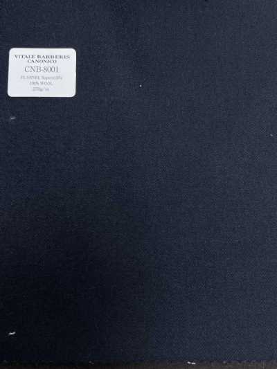 CNB8001 CANONICO Standard FLANNEL Super120's كحلي داكن سادة