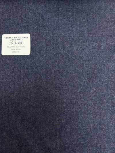 CNB8003 CANONICO فلانيل قياسي Super120's أزرق سادة