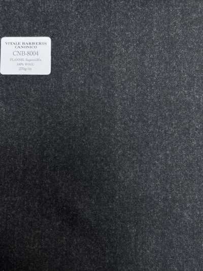 CNB8004 CANONICO فلانيل قياسي Super120's رمادي فحمي سادة