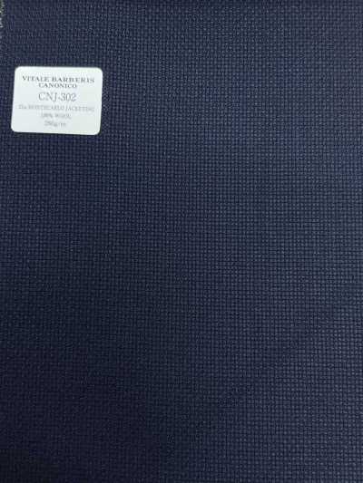 CNJ302 CANONICO كلاسيك 21μ MONTECARLO قماش جاكيت Hopsack أزرق كحلي داكن سادة