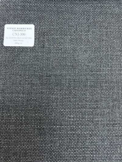 CNJ306 CANONICO Standard 21μ MONTECARLO قماش جاكيت Hopsack رمادي سادة