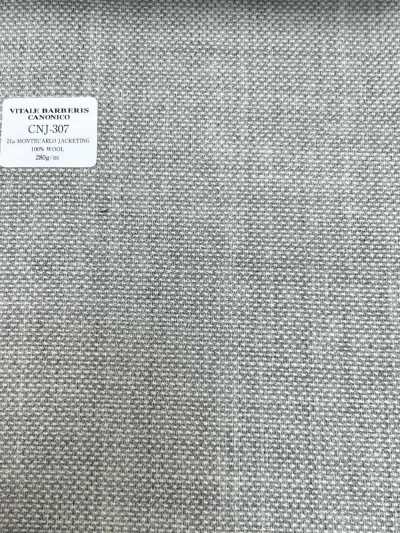 CNJ307 CANONICO Standard 21μ MONTECARLO JACKETING Hopsack رمادي فاتح سادة