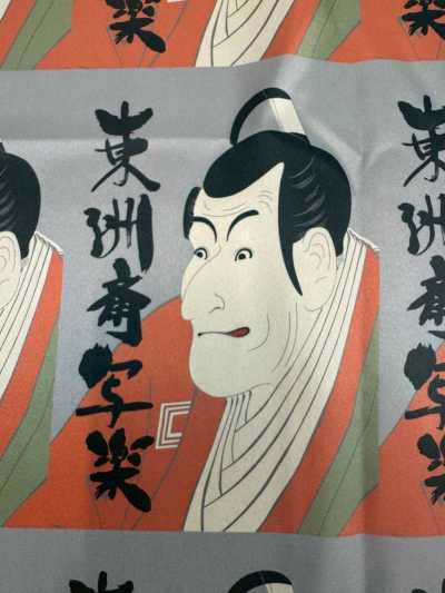 TPS2002 Toshusai Sharaku بطانة مطبوعة بنمط متكرر