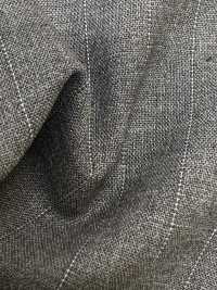 2MK4443 26SS MIYUKI قماش ESSENTIALS ACTIVA مخطط رمادي متوسط Miyuki Woolen Mills صور إضافية