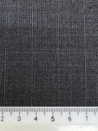 2MK4443 26SS MIYUKI قماش ESSENTIALS ACTIVA مخطط رمادي متوسط Miyuki Woolen Mills صور إضافية