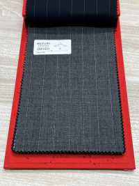 2MK4443 26SS MIYUKI قماش ESSENTIALS ACTIVA مخطط رمادي متوسط Miyuki Woolen Mills صور إضافية