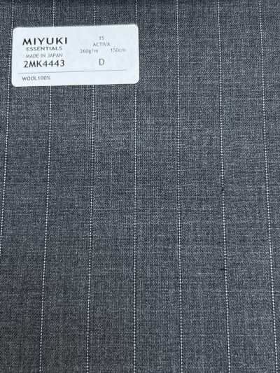 2MK4443 26SS MIYUKI قماش ESSENTIALS ACTIVA مخطط رمادي متوسط