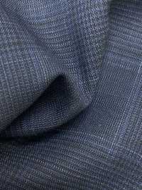 2MK4454 26SS MIYUKI أقمشة ESSENTIALS ACTIVA نقش مربعات كحلي[قماش] Miyuki Woolen Mills صور إضافية