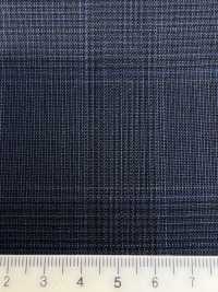 2MK4454 26SS MIYUKI أقمشة ESSENTIALS ACTIVA نقش مربعات كحلي[قماش] Miyuki Woolen Mills صور إضافية