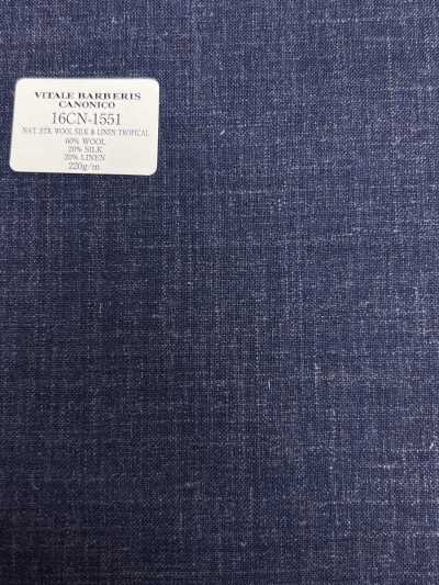 16CN1551 26SS VBC Vitale Barberis Canonico SUPERSONIC بتمدد طبيعي من الصوف والحرير والكتان تروبيكال