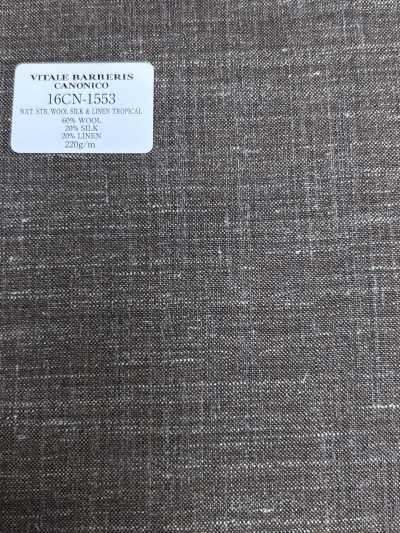 16CN1553 26SS VBC Vitale Barberis Canonico SUPERSONIC طبيعي مرن من الصوف والحرير والكتان تروبيكال