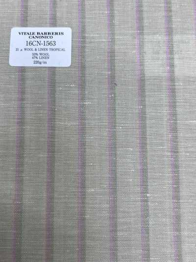16CN1563 26SS VBC Vitale Barberis Canonico 21 μ صوف وكتان تروبيكال