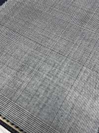 M02053-9 KUNISHIMA1850 خط حصري [صوف فائق النعومة 140's] مربعات غلين سوداء وبيضاء[قماش] Kunishima Co., Ltd. صور إضافية