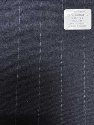 M02060-2 KUNISHIMA1850 خط حصري [وورستد فائق النعومة] كحلي بخطوط طباشيرية