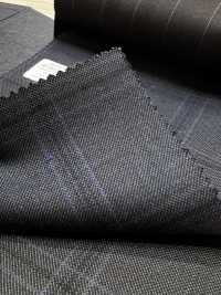 M02063-3 KUNISHIMA1850 خط حصري [صوف ممشط فائق النعومة] مربعات زرقاء[قماش] Kunishima Co., Ltd. صور إضافية