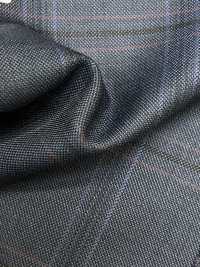 M02063-3 KUNISHIMA1850 خط حصري [صوف ممشط فائق النعومة] مربعات زرقاء[قماش] Kunishima Co., Ltd. صور إضافية