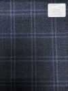 M02065-3 KUNISHIMA1850 خط حصري [صوف مشطوف فائق النعومة] بنقشة مربعات هيذر زرقاء