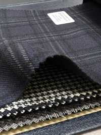 M02045-3 KUNISHIMA1850 خط حصري [SOMO CASHMERE 100%] كحلي بنقشة مربعات ثلاثية الأبعاد[قماش] Kunishima Co., Ltd. صور إضافية