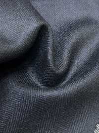M02047-2 KUNISHIMA1850 خط حصري [SOMO كشمير 100%] نقشة عظم السمكة الكحلية[قماش] Kunishima Co., Ltd. صور إضافية