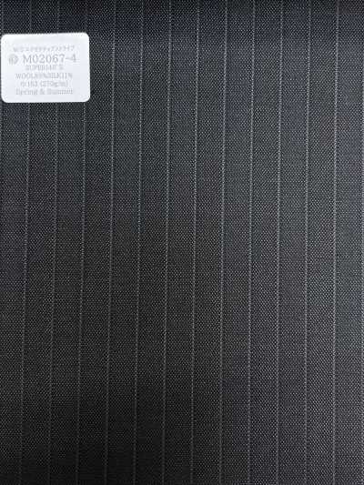 M02067-4 KUNISHIMA1850 خط حصري [W/S Executive Stripe] مخطط رمادي فحمي داكن