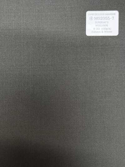 M20255-7 KUNISHIMA1850 خط حصري [SUPER EXCLUSIVE GABARDINE] رمادي بيج سادة