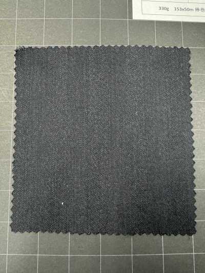 EBFW34-18 [مخزون محدود] Nikke Textile قماش MAFsuper120's رمادي داكن بنقشة عظم السمكة
