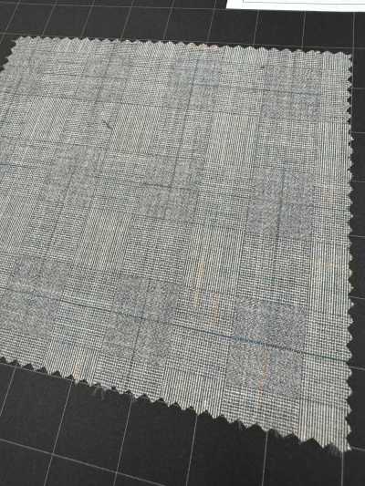 1AGA36-13 [منتج محدود المخزون] Nikke Textile قماش Super 100's Ikat Tropical Glen Check