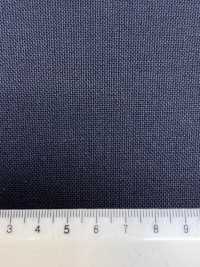 MH2401-NV قماش Worsted من الصوف والموهير صُنع في اليابان بنمط Tonic القياسي، أزرق كحلي HOSOI SYOJI صور إضافية